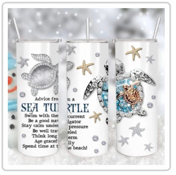 Sea Turtle 20 oz tumbler