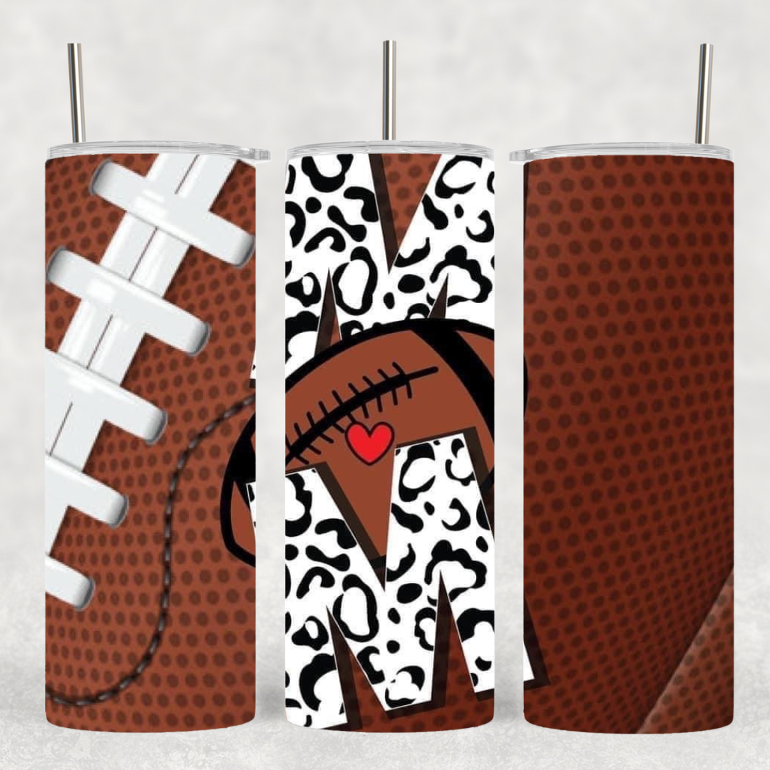 Football Mom 20 oz tumbler