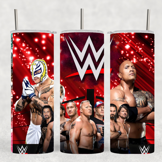 Wrestling 20 oz tumbler
