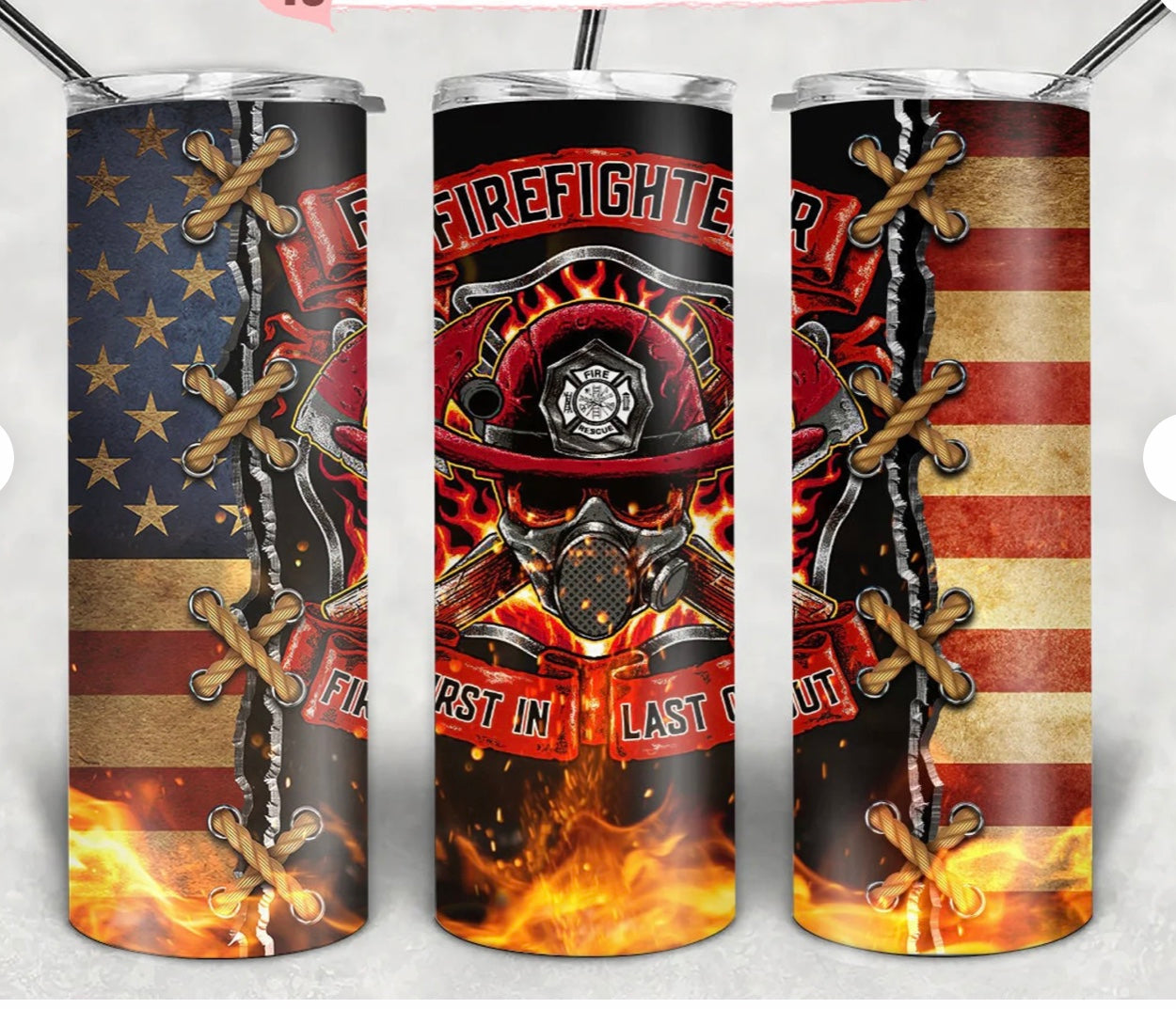 Firefighter 20 oz tumbler