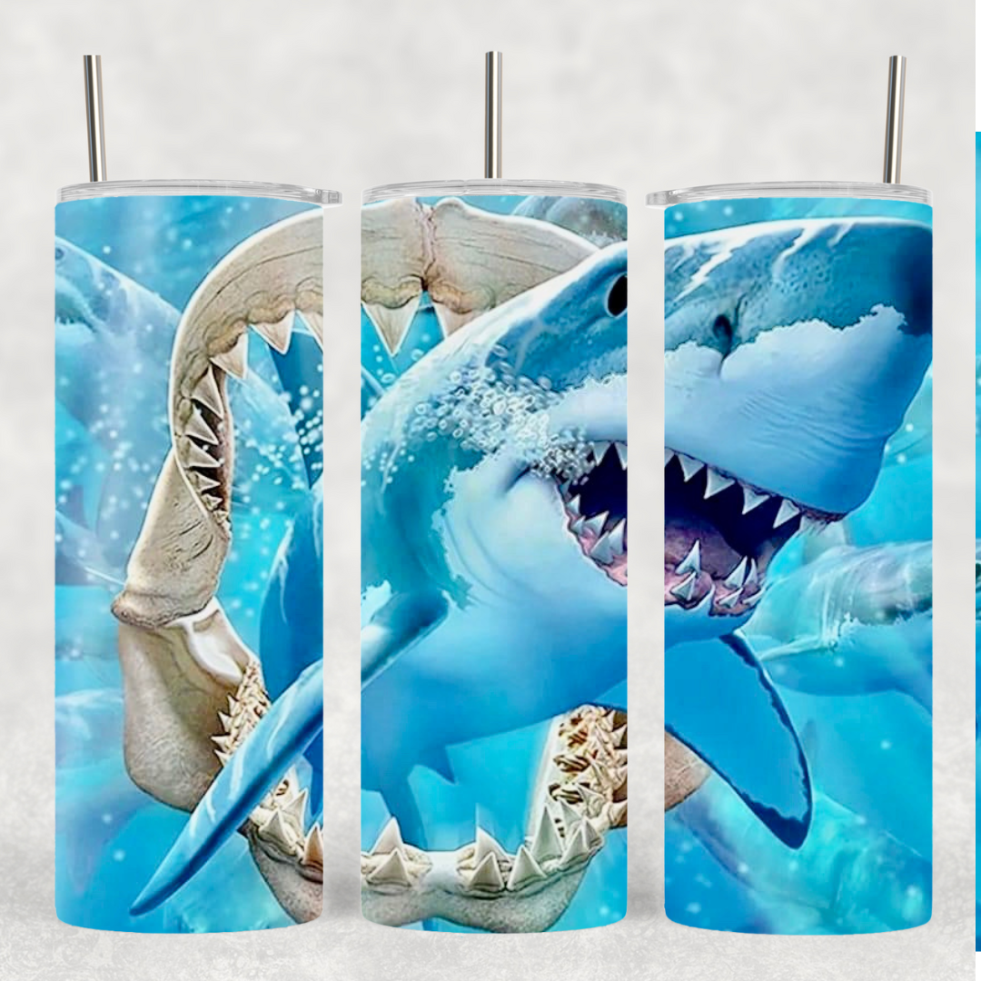 Shark 20 oz tumbler