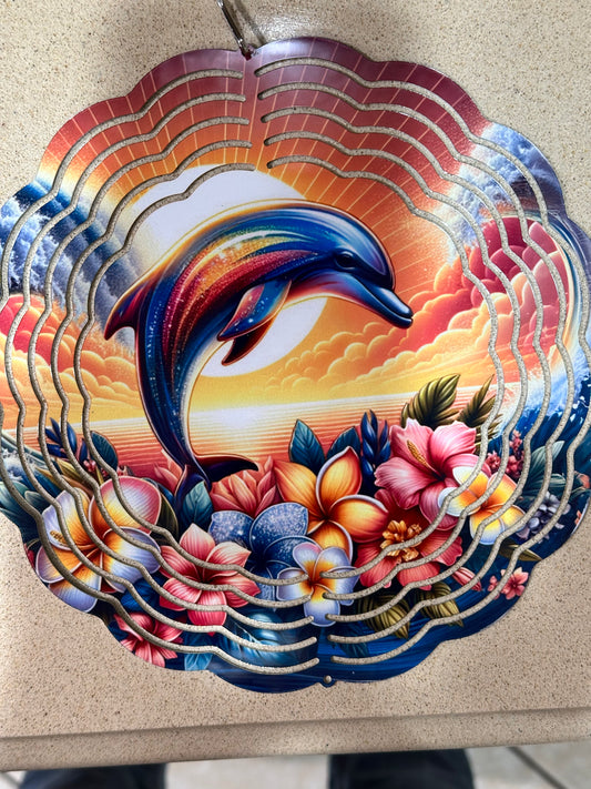 8" wind spinner -  Dolphin
