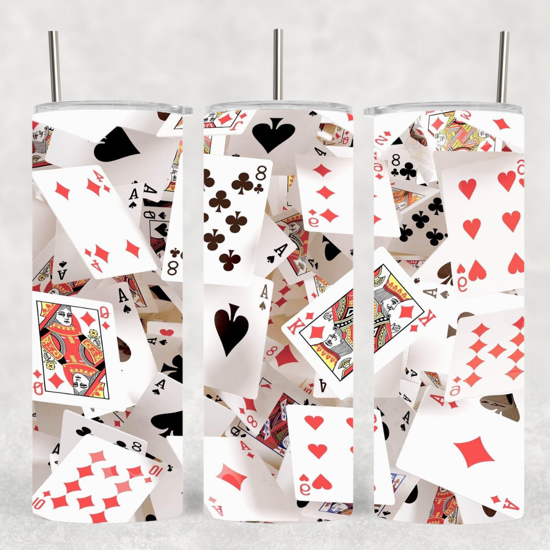 Poker Cards 20 oz tumbler