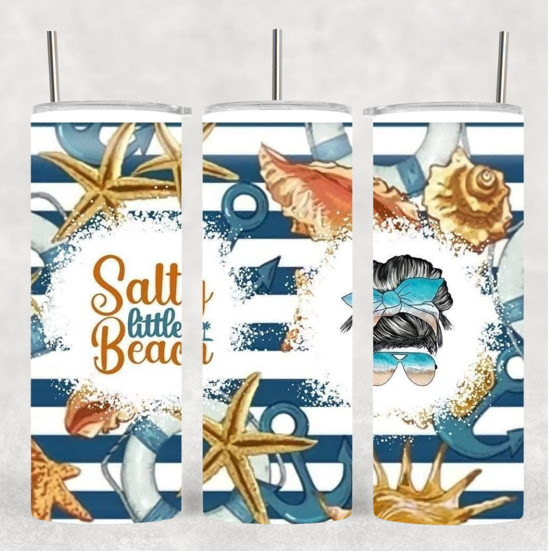 Salty Beach 20 oz tumbler