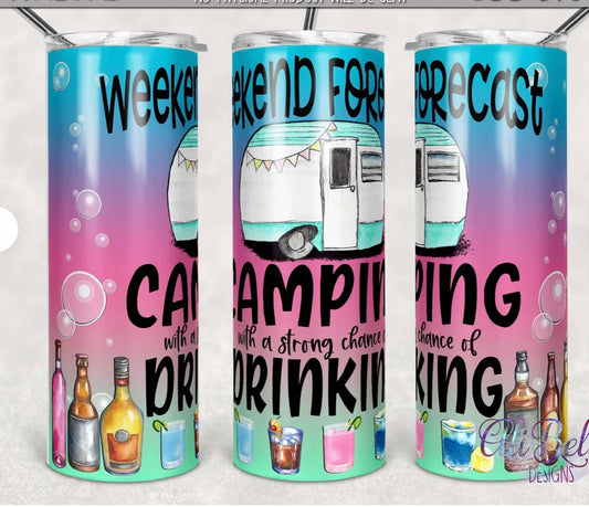 Weekend Camping 20 oz tumbler