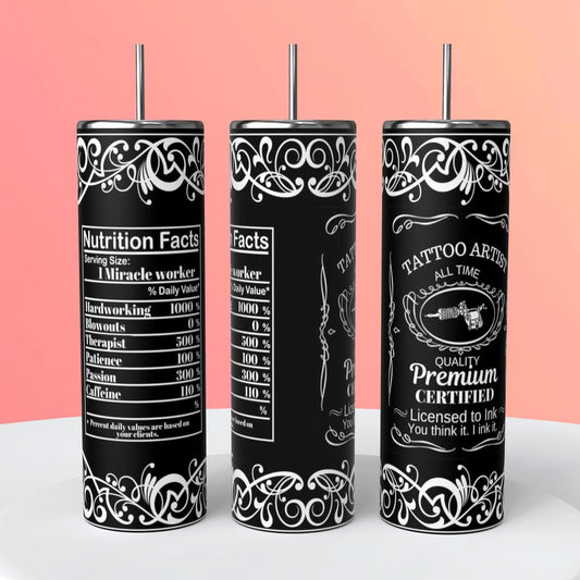 Tattoo Artist 20 oz tumbler