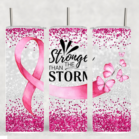 Pink Cancer 20 oz tumbler