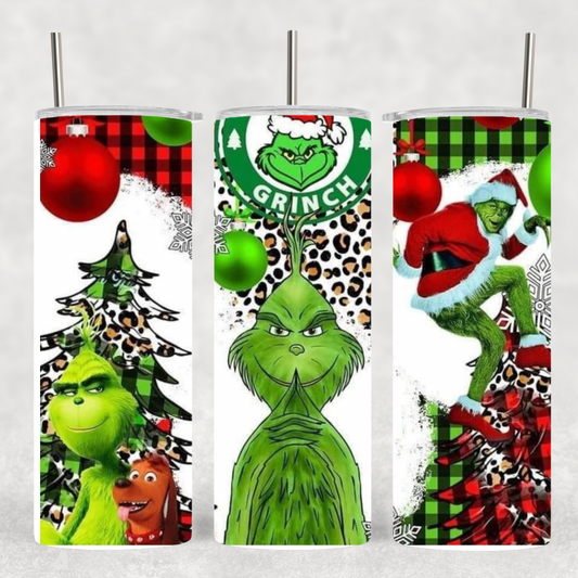 Grinch 20 oz tumbler