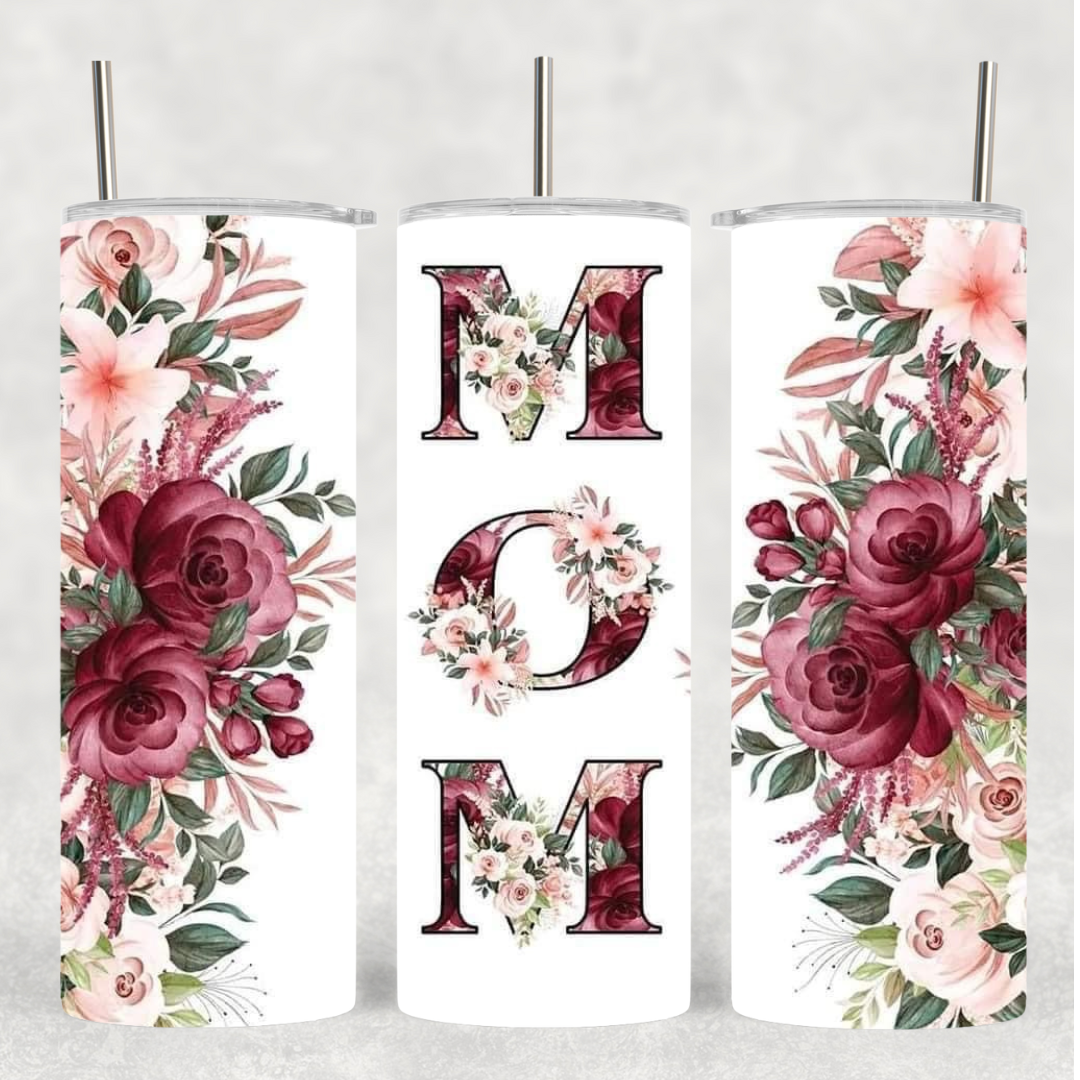 Mom Floral 20 oz tumbler