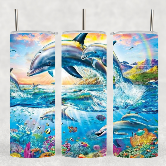 Dolphin 20 oz tumbler