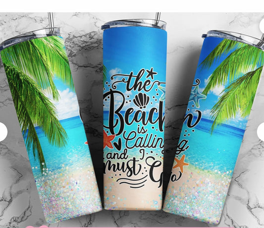 Beach is Calling 20 oz tumbler