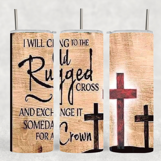 Rugged Cross 20 oz tumbler