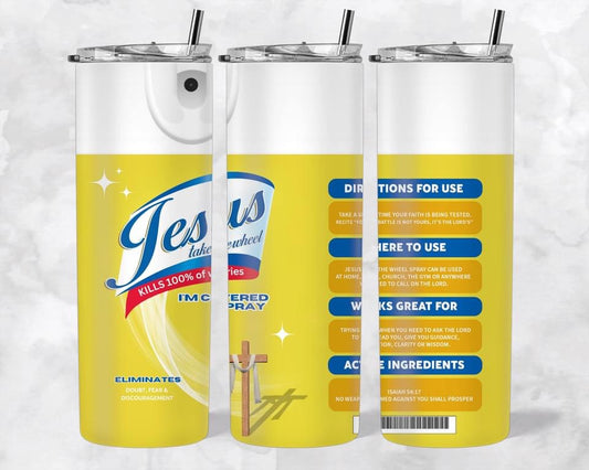 Lysol Jesus 20 oz tumbler