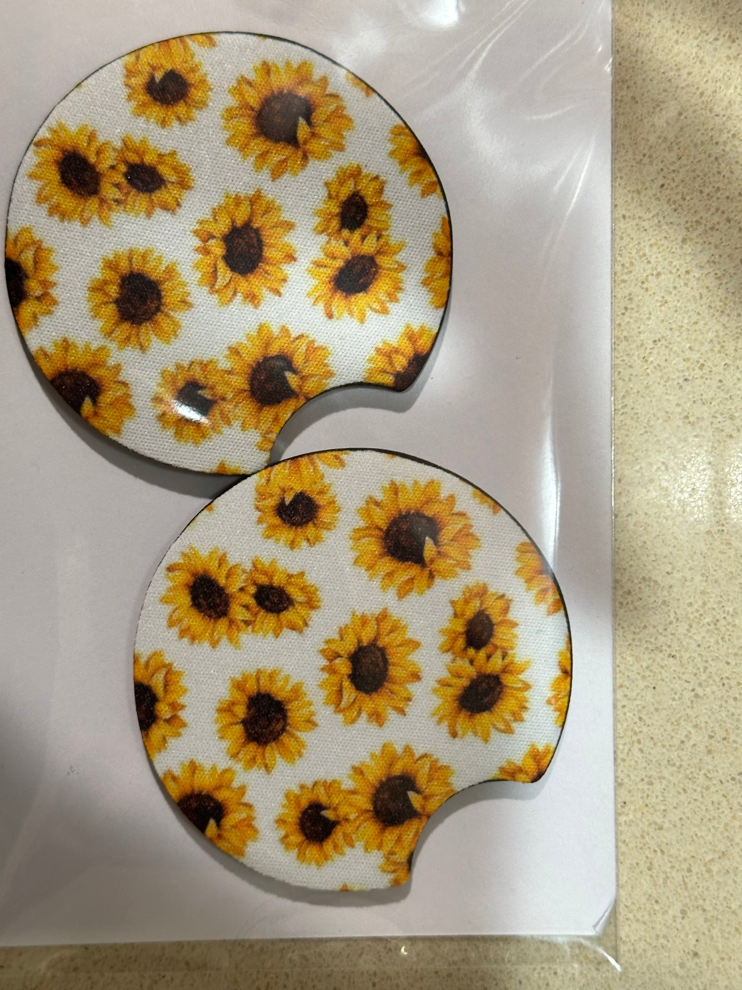 Neoprene car coasters