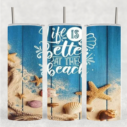 Life at the Beach 20 oz tumbler